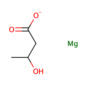 Butanoic acid, 3-hydroxy-, magnesium salt (1:?),CAS No. 586976-57-0.